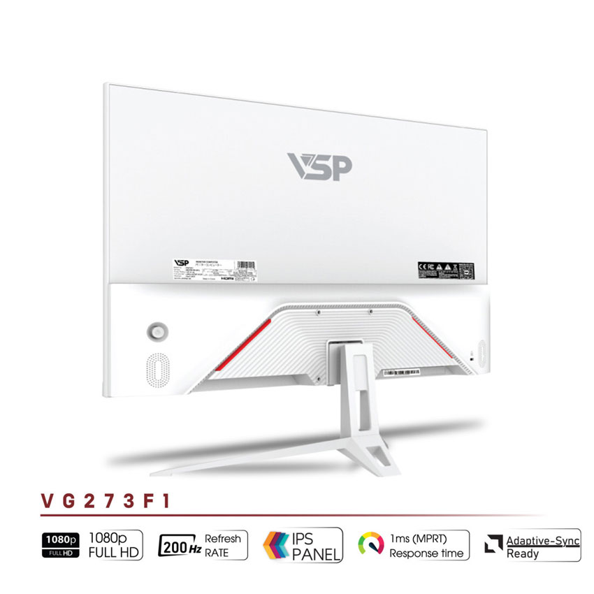 Ảnh minh họa Màn hình VSP VG273F1 White (27 inch/FHD/IPS/200Hz/1ms) 2