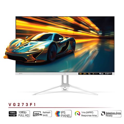 Màn hình VSP VG273F1 White (27 inch/FHD/IPS/200Hz/1ms)