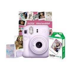  Máy ảnh Fujifilm Instax Mini 12 - Tím Lilac / Bộ quà tặng Holiday 