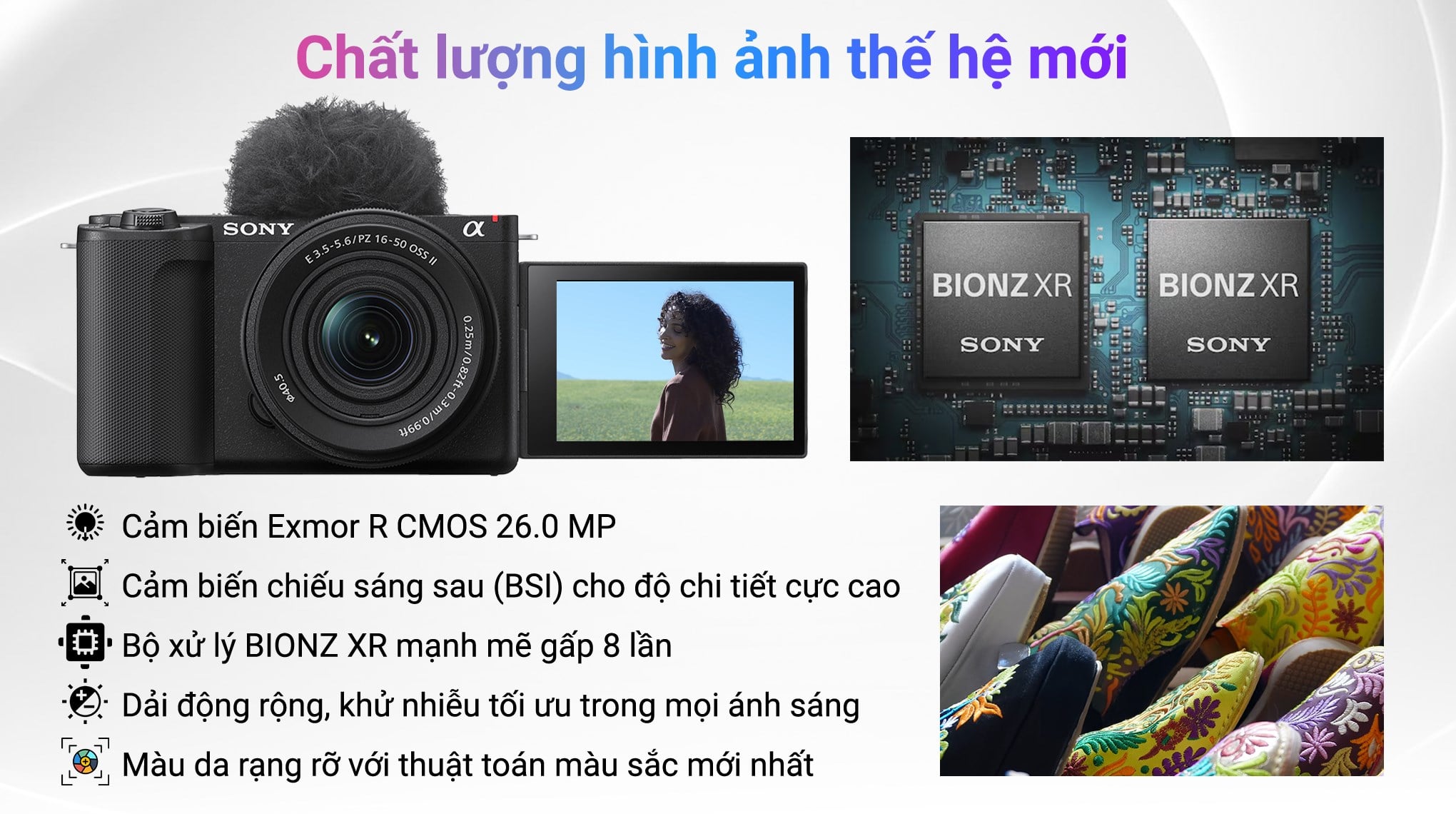 Ảnh minh họa Máy ảnh Vlog Sony ZV-E10M2K (Kèm lens E 16-50 mm) 2