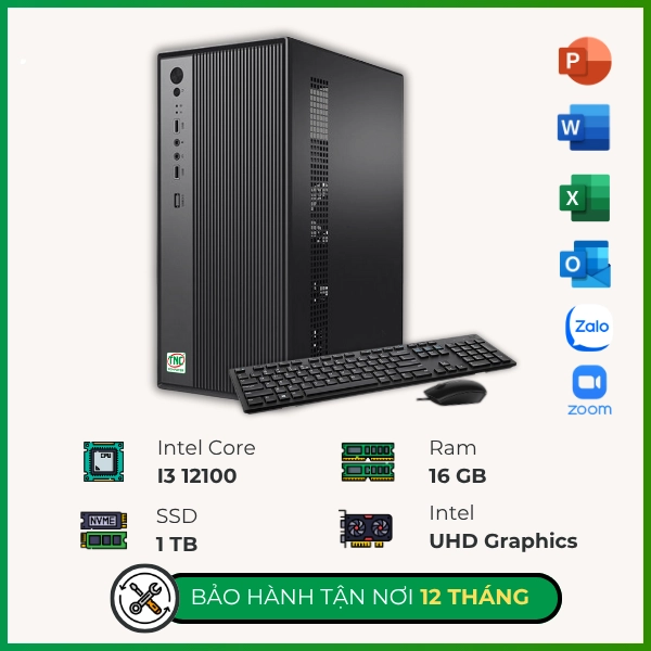 Ảnh minh họa Máy bộ TNC Văn Phòng I3112 (I3 12100/ Ram 16GB/ SSD 1TB) 1