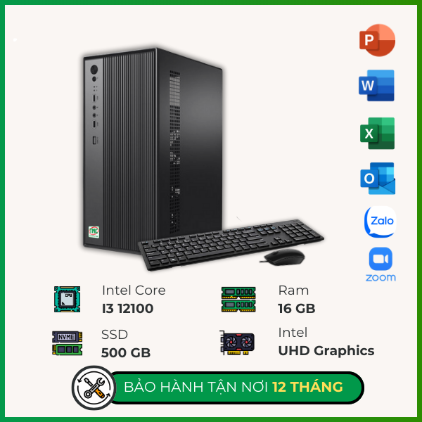 Ảnh minh họa Máy bộ TNC Văn Phòng I3112 (I3 12100/ Ram 16GB/ SSD 500GB) 1