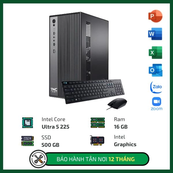 Ảnh minh họa Máy bộ TNC Văn Phòng U5225-16G-500G (Ultra 5 225/ Ram 16GB/ SSD 500GB) 1