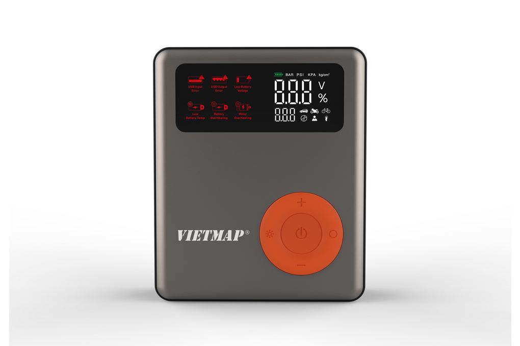 Ảnh minh họa Máy Bơm Lốp Kích Bình Xe Hơi 13000 mAh Vietmap DK-MF139 13K 1
