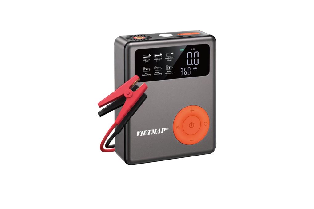 Ảnh minh họa Máy Bơm Lốp Kích Bình Xe Hơi 13000 mAh Vietmap DK-MF139 13K 2