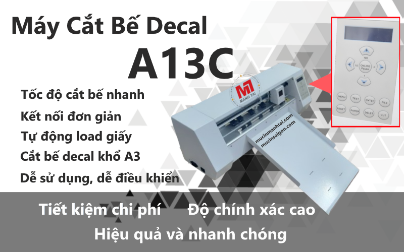 Ảnh minh họa Máy Cắt Bế Decal A13C 3