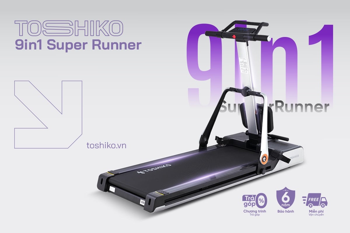 Ảnh minh họa Máy chạy bộ đa năng Toshiko 9in1 Super Runner 1