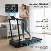 Máy chạy bộ gia đình thông minh gấp gọn, hỗ trợ đến 110 kg - Đen xám