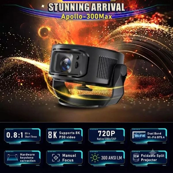 Ảnh minh họa Máy chiếu mini APOLLO 300MAX 1