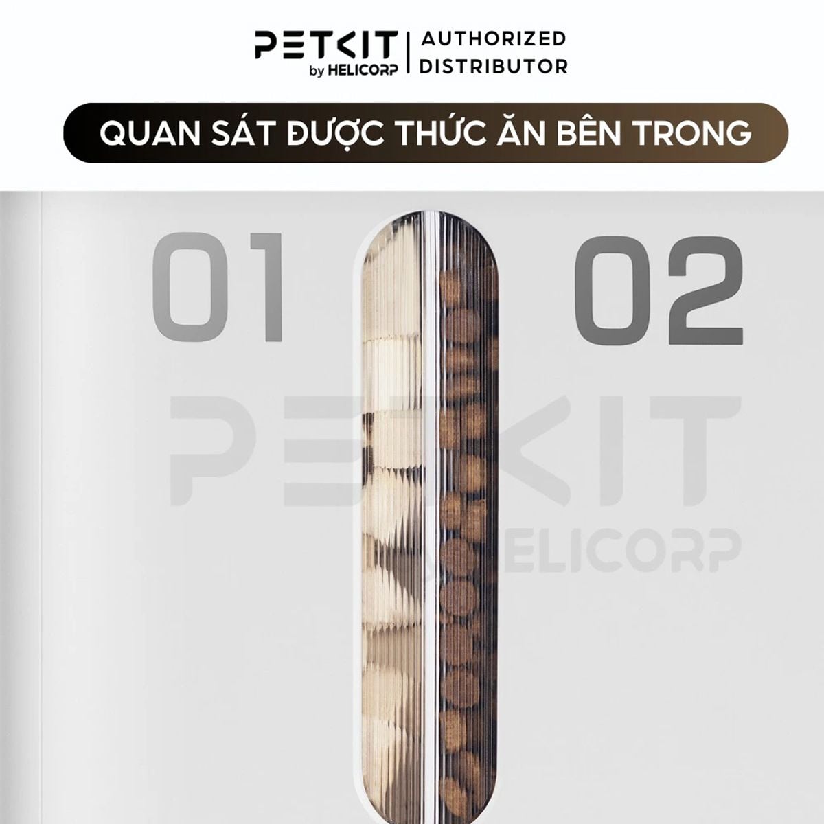 Máy cho ăn tự động tích hợp camera Petkit Gemini Smart Feeder