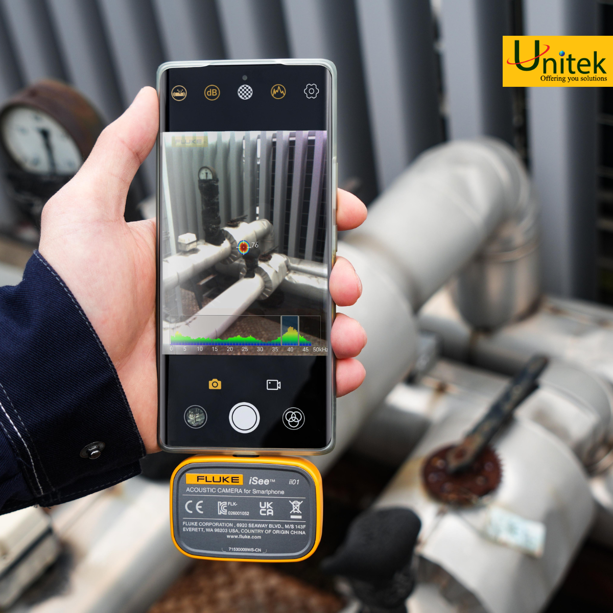 Ảnh minh họa Máy chụp ảnh Sóng âm cho Điện thoại Fluke iSee™ ii01 2