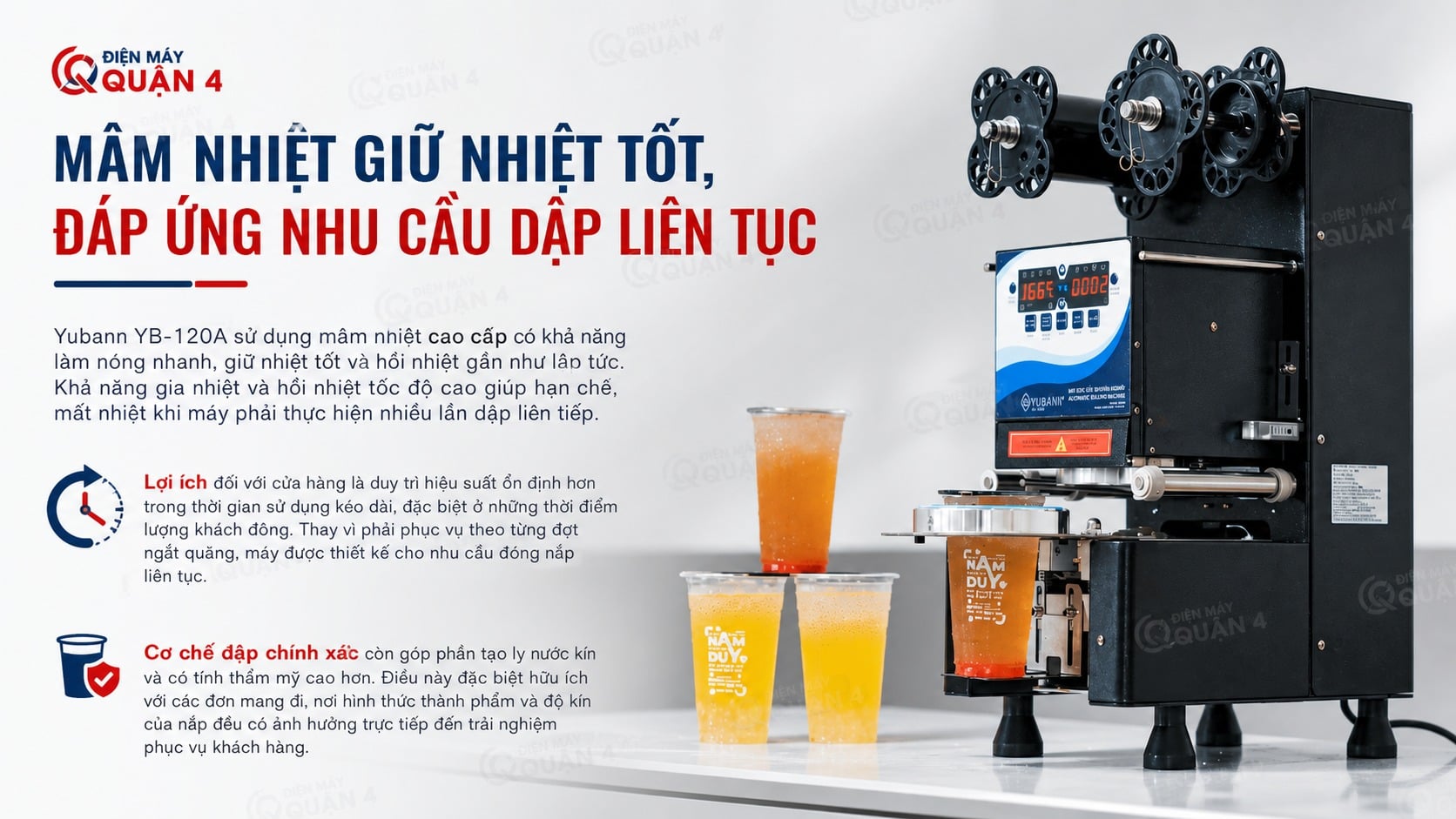 Ảnh minh họa Máy dập nắp cốc tự động Yubann YB-120A 3