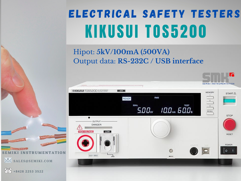 Ảnh minh họa máy đo điện áp cao AC 5kV 100mA KIKUSUI TOS5200 3