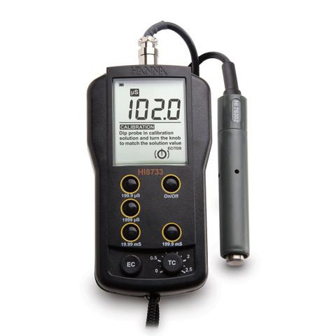 Máy Đo Độ Dẫn Cầm Tay Đa Thang Đo HI8733