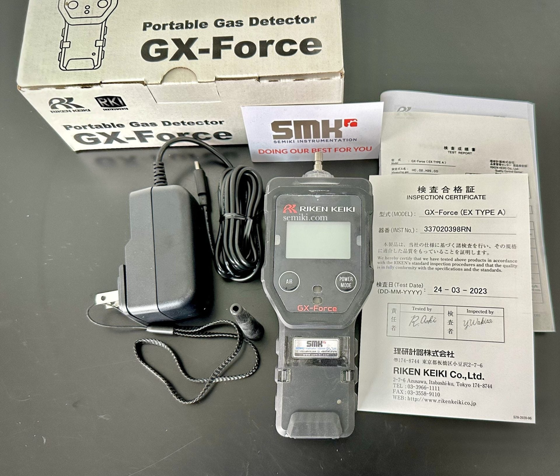 MÁY ĐO KHÍ RIKEN KEIKI GX-Force (CH4,02,H2S, CO)