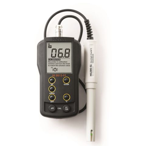 Máy Đo pH/EC/TDS/Nhiệt Độ Thang Cao HI9813-51