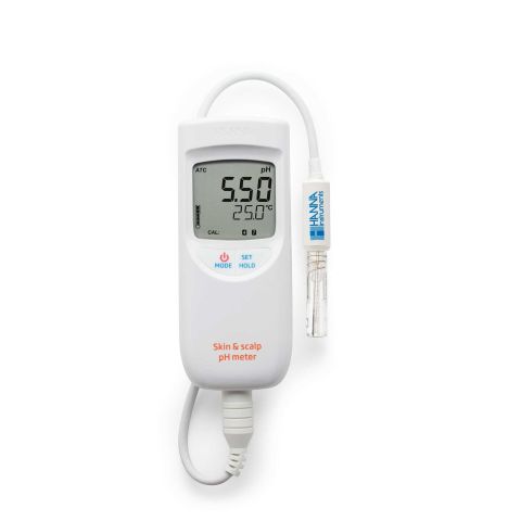 Máy Đo pH/Nhiệt Độ Trên Bề Mặt Da Người Và Da Đầu HI99181