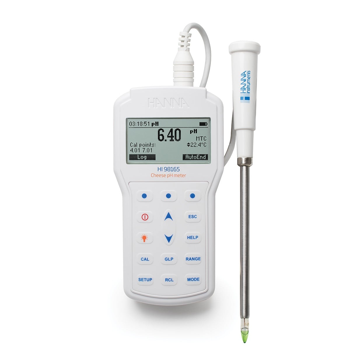 Máy Đo pH/Nhiệt Độ Trong Pho Mát Chuyên Nghiệp HI98165