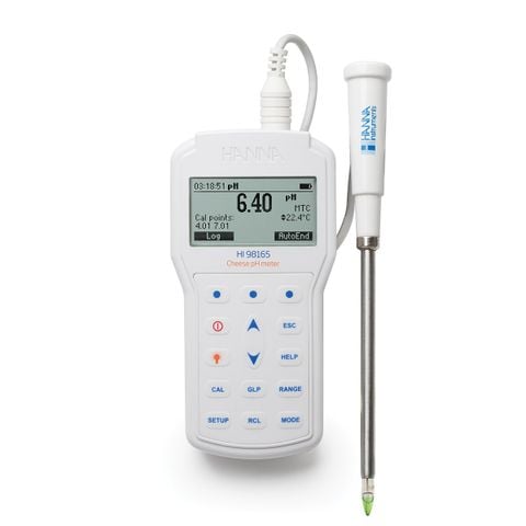 Máy Đo pH/Nhiệt Độ Trong Pho Mát Chuyên Nghiệp HI98165