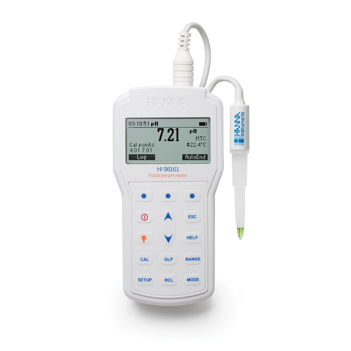 Máy Đo pH/Nhiệt Độ Trong Thực Phẩm Độ Chính Xác Cao HI98161