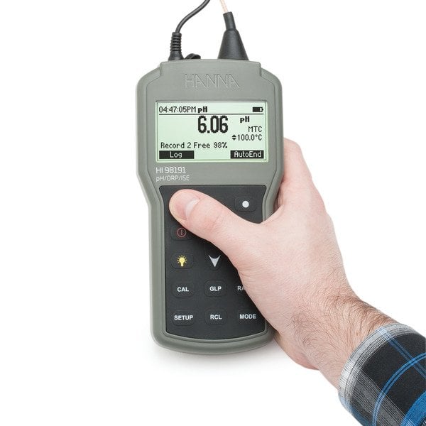 Ảnh minh họa Máy Đo pH/ORP/ISE/Nhiệt Độ Chống Thấm Nước HI98191 1