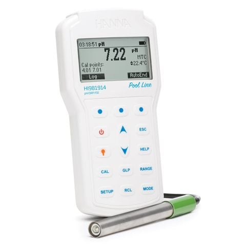 Máy Đo pH/ORP/ISE/Nhiệt Độ Chuyên Hồ Bơi HI981914