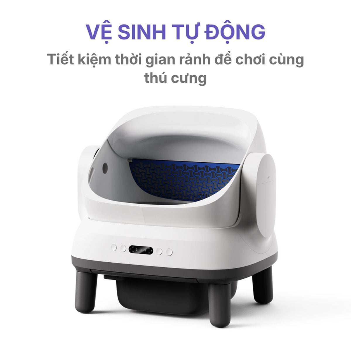 Ảnh minh họa Máy dọn vệ sinh cho mèo HeLiPet Open Top Pro 1