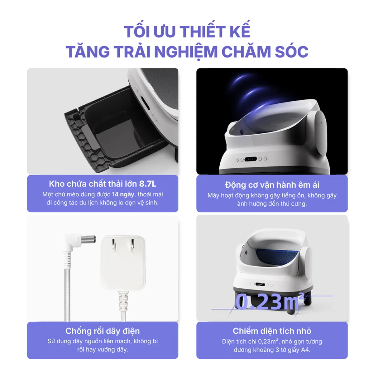 Ảnh minh họa Máy dọn vệ sinh cho mèo HeLiPet Open Top Pro 2