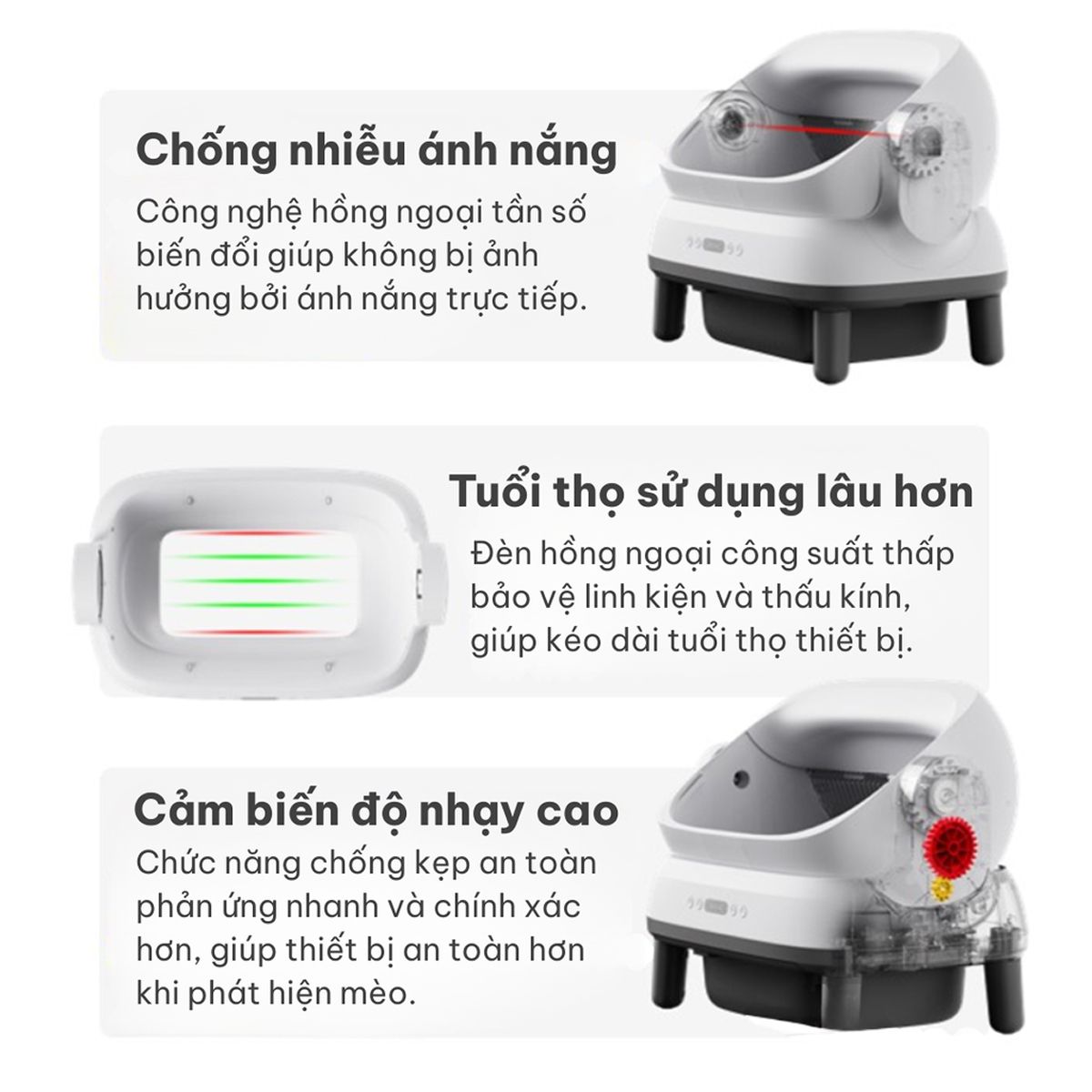 Ảnh minh họa Máy dọn vệ sinh cho mèo HeLiPet Open Top Pro Plus 2