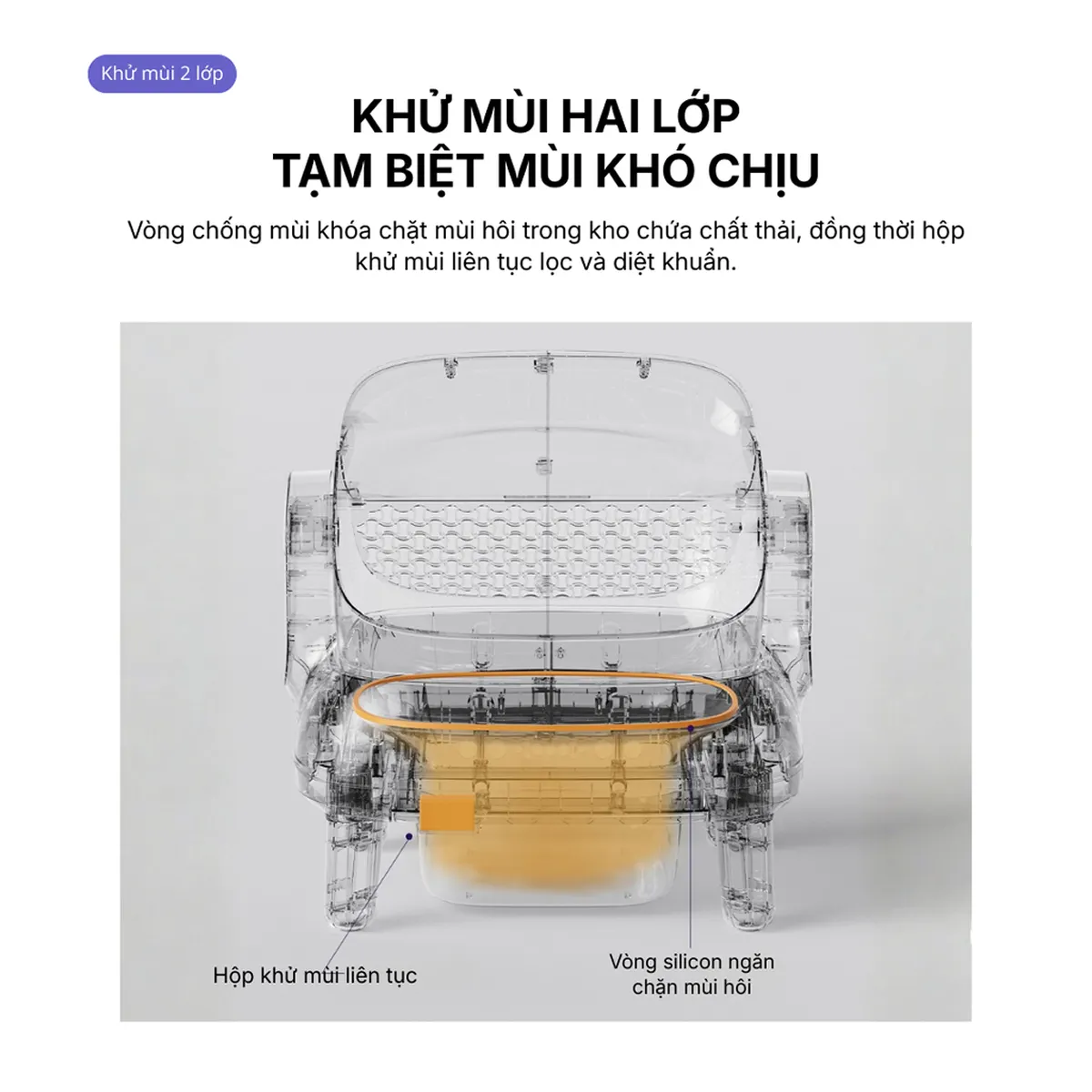 Máy dọn vệ sinh cho mèo HeLiPet Open Top Pro