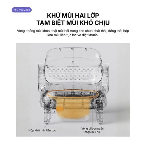 Máy dọn vệ sinh cho mèo HeLiPet Open Top Pro