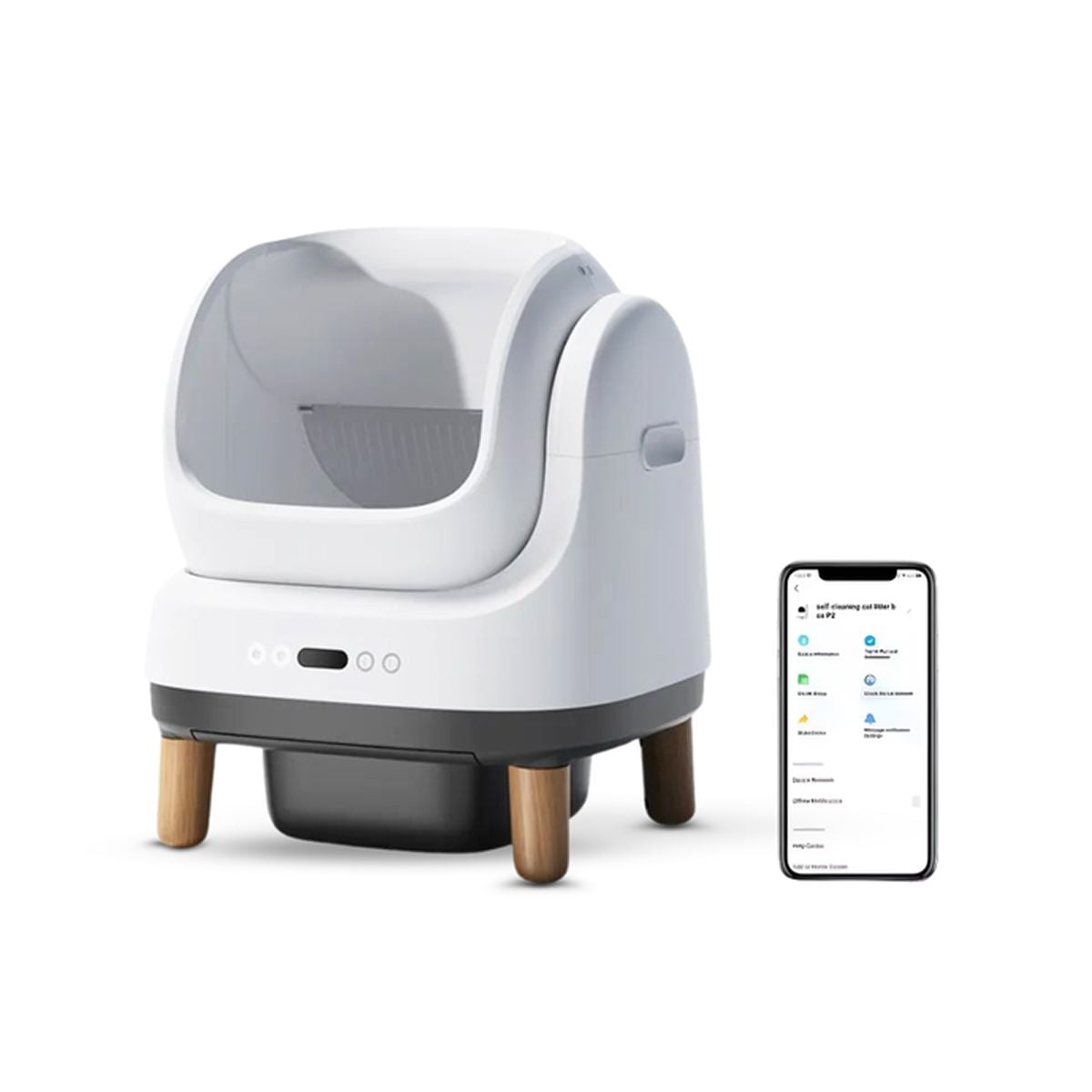 Máy dọn vệ sinh cho mèo HeLiPet Open Top
