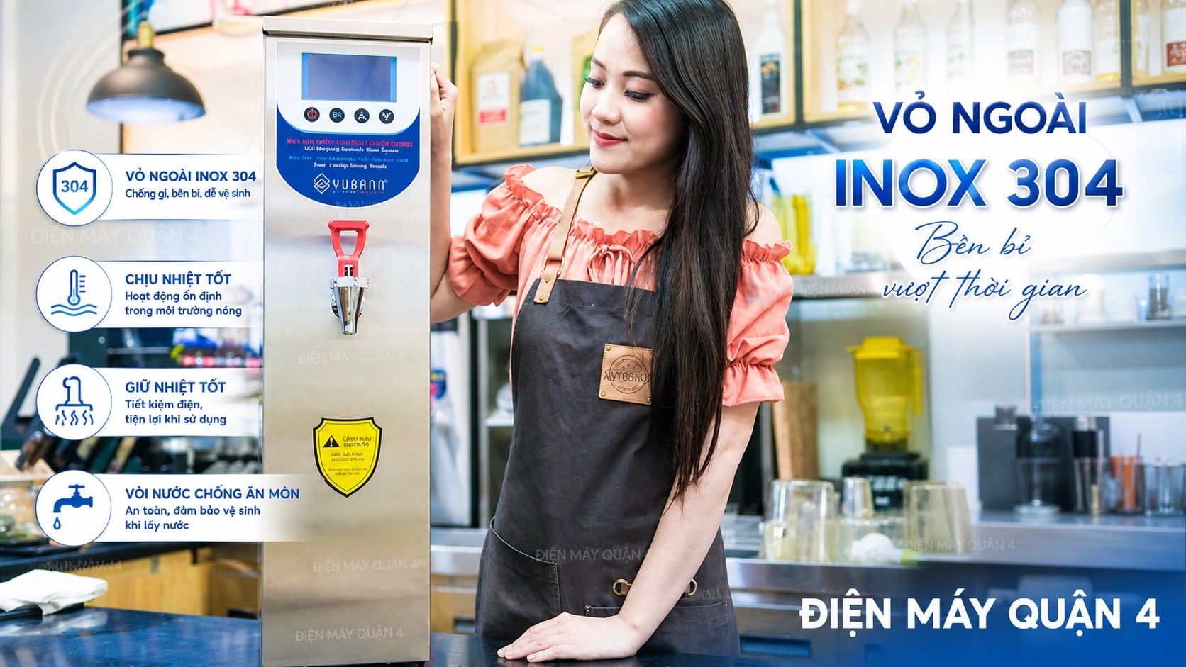 Ảnh minh họa Máy đun nước nóng Yubann YB-K50L 3