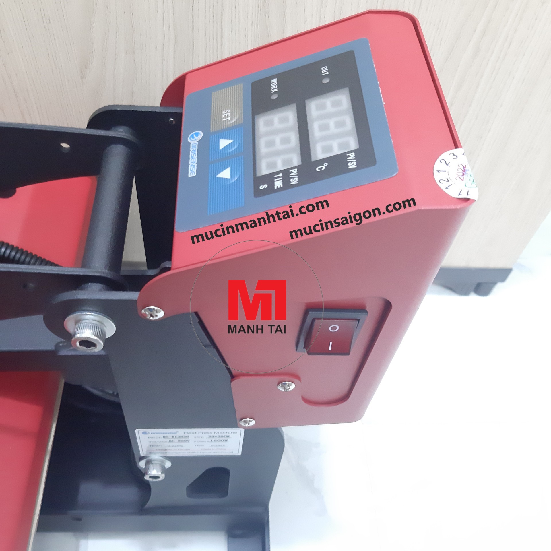 Ảnh minh họa Máy ép nhiệt phẳng 40x40cm 3