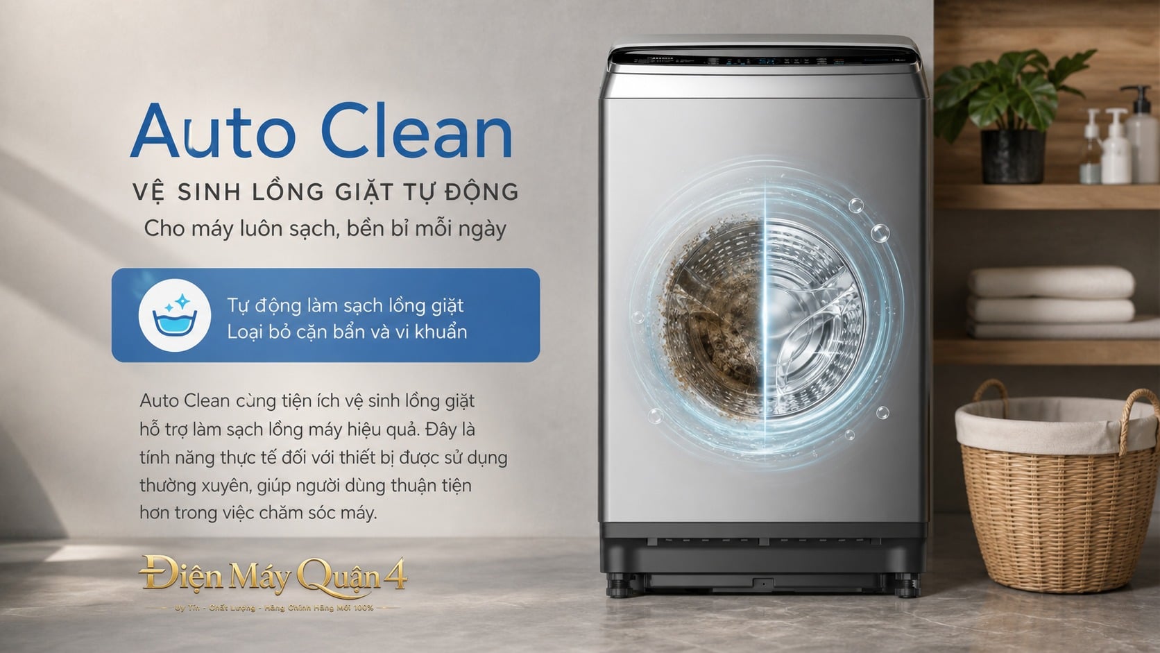 Ảnh minh họa Máy giặt cửa trên Midea 9.5kg MA200W95 2