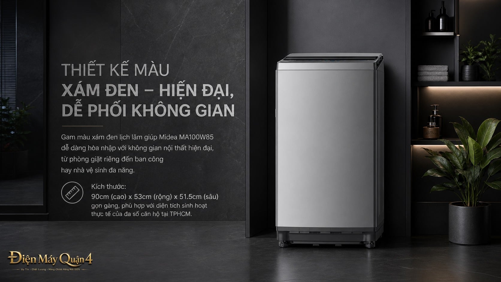Ảnh minh họa Máy giặt cửa trên Midea MA100W85 8.5kg 1
