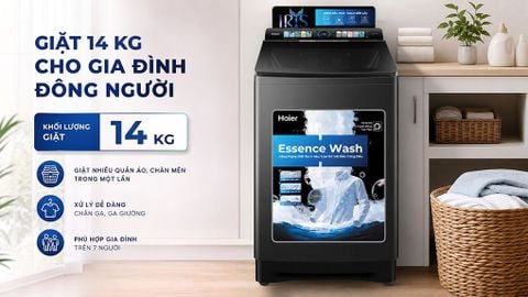 Máy giặt Haier IRIS Inverter 14 kg HWM140-B2698B