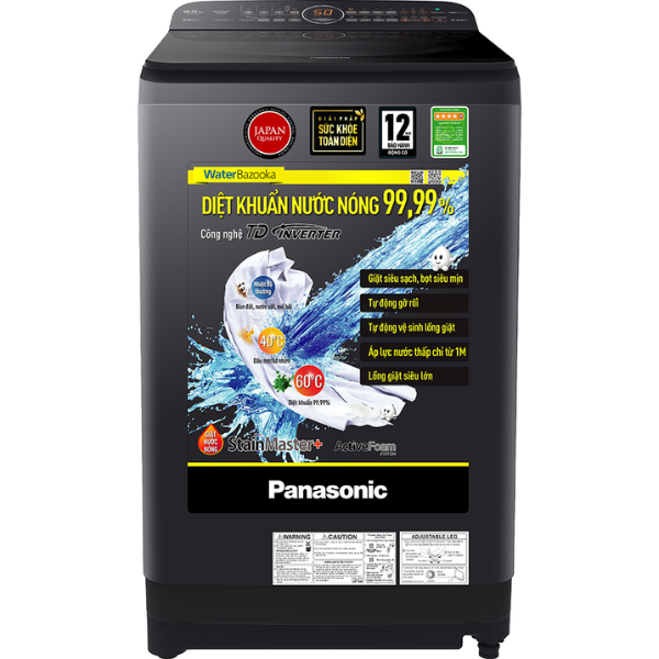 Máy giặt Panasonic cửa trên 9.5kg 2020 (NA-FD95V1BRV)