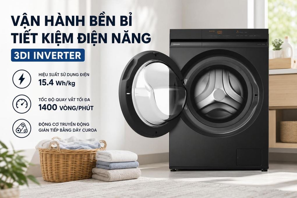 Ảnh minh họa Máy giặt Panasonic Inverter 10 kg NA-20VDG1BVT 1