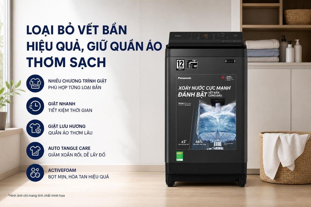 Ảnh minh họa Máy giặt Panasonic Inverter 11.5 kg NA-FJ115X1BV 1