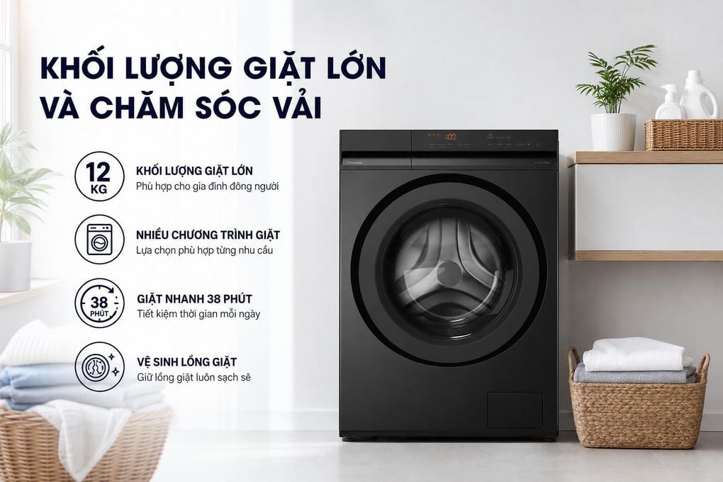 Ảnh minh họa Máy giặt Panasonic Inverter 12 kg NA-24VDG1BVT 2