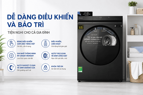 Máy giặt Panasonic Inverter 12 kg NA-24VDW1BVT