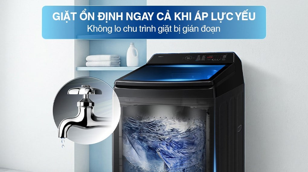 Ảnh minh họa Máy giặt Samsung Ecobubble Inverter 17 kg WA40F17E7CSV 3