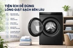  Máy giặt sấy Panasonic Inverter giặt 10 kg - sấy 7 kg NA-S20DG1BVT 