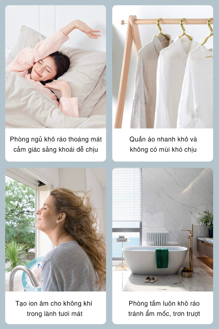 Ảnh minh họa Máy hút ẩm thông minh Akono tạo ion âm 12L 3