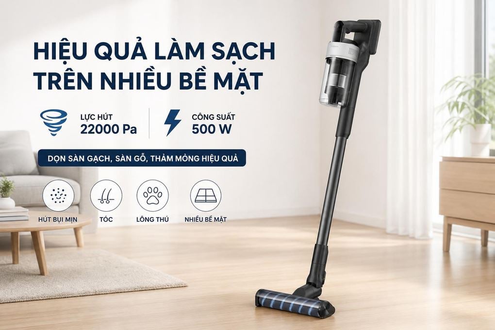 Ảnh minh họa Máy hút bụi không dây Samsung VS70H18GZG/SV 1