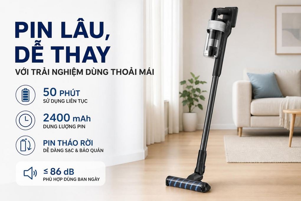 Máy hút bụi không dây Samsung VS70H18GZG/SV