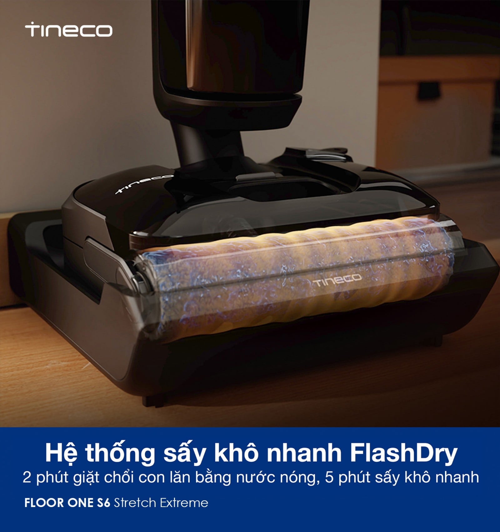 Ảnh minh họa Máy hút bụi lau nhà Tineco S6 Stretch Extreme | Lực hút 20.000 Pa 3