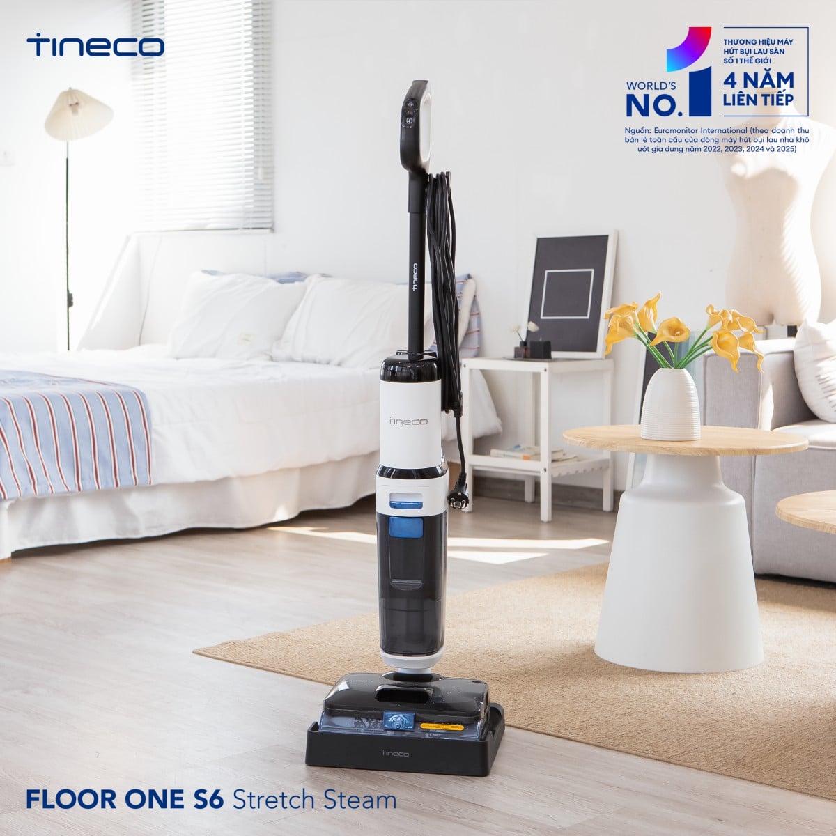 Ảnh minh họa Máy hút bụi lau nhà Tineco S6 Stretch Steam | Lực hút 18.000 Pa 3