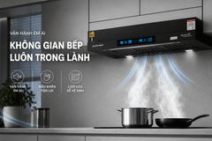  Máy hút mùi âm tủ Kocher 3D X3D-350D AUTO CLEAN 